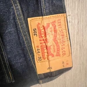 Nice pair of Levi, 501 blue in color denim jeans